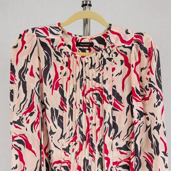 Isabel Marant multicolored blouse size 40 fits S/M - Picture 3 of 16